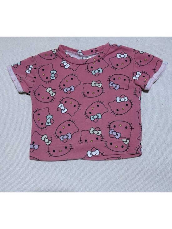Hello Kitty Other - Hello Kitty Girls 5/6 Pink Graphic T Shirt Sanrio Short Sleeve Cute Top